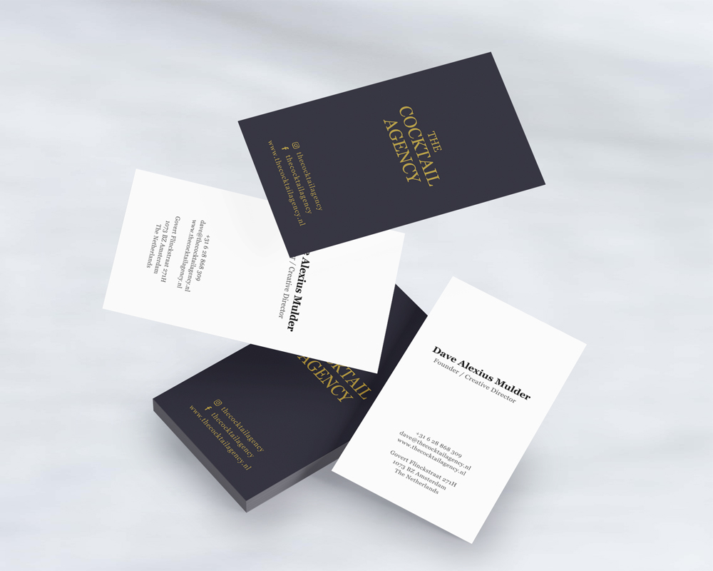 The Cocktail Agency Branding Stationary